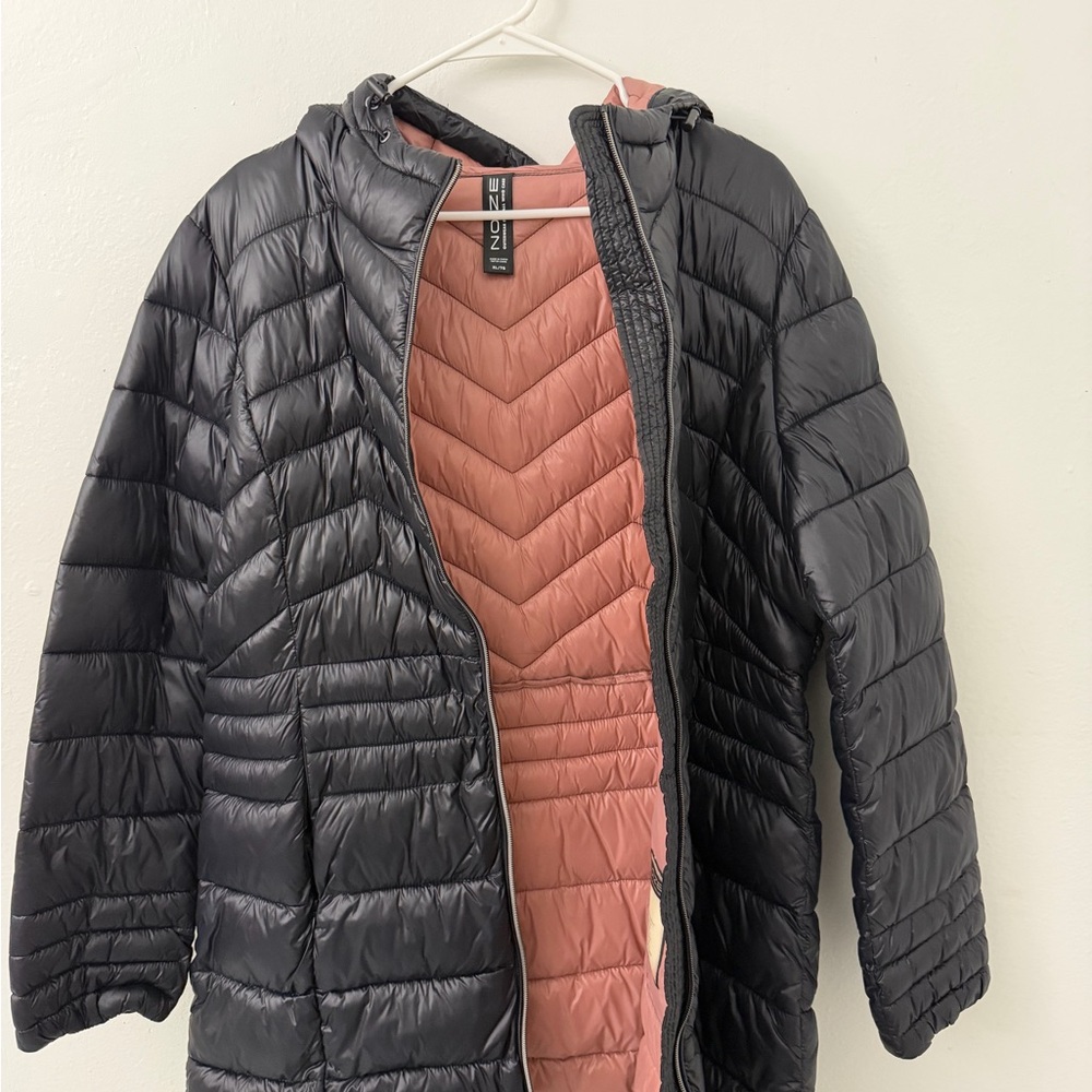 Noize Black Puffer Jacket With Logo Patch - image 3